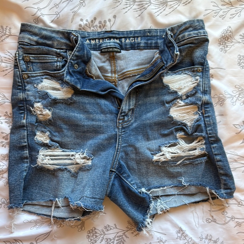 American Eagle Distressed Denim Shorts